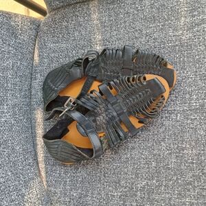 Black Strappy Women's Sandals